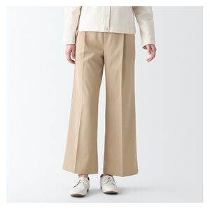 *LAST CHANCE* 
NWT MUJI Wrinkle Resistant Beige Wide-Leg Pants Sz M